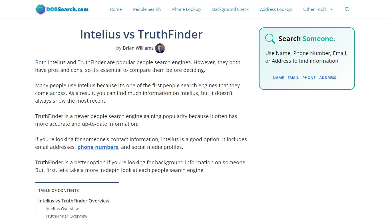 Intelius vs TruthFinder: An Expert Features Comparison